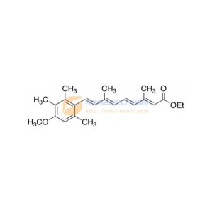 依曲替酯，Ethyl all-trans-9-(4-Methoxy-2,3,6-trimethylphenyl)-3,7-dimethyl-2,4,6,8-nonatetraenoate，10mM in DMSO，1ml  54350-48-0