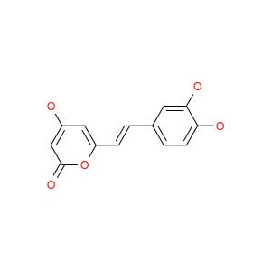 6-[(1E)-2-(3,4-二羟基苯基)乙烯基]-4-羟基-2H-吡喃-2-酮（Hispidin），Hispidin，97%，10mg  555-55-5